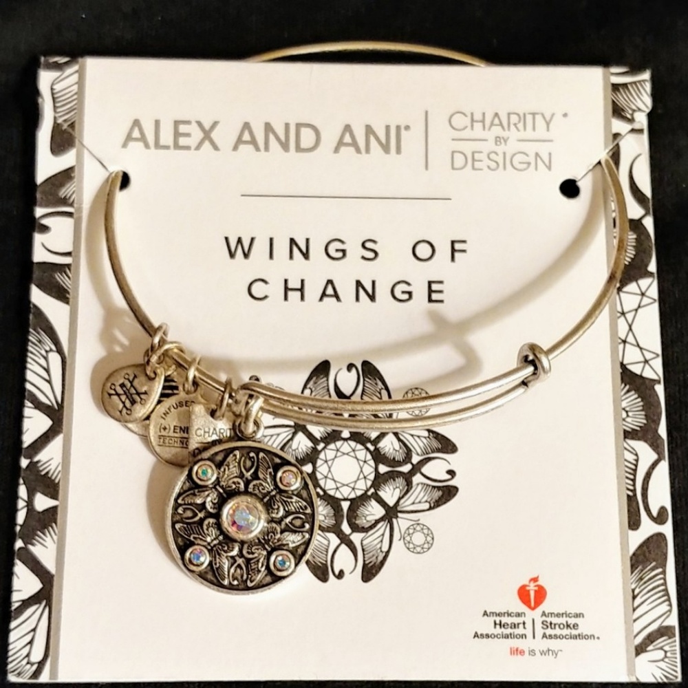 Alex and Ani "Wings of Change" Charm Bracelet